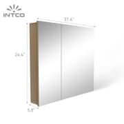Rectangular Frameless Mirror Medicine Cabinet 31.4x24.4