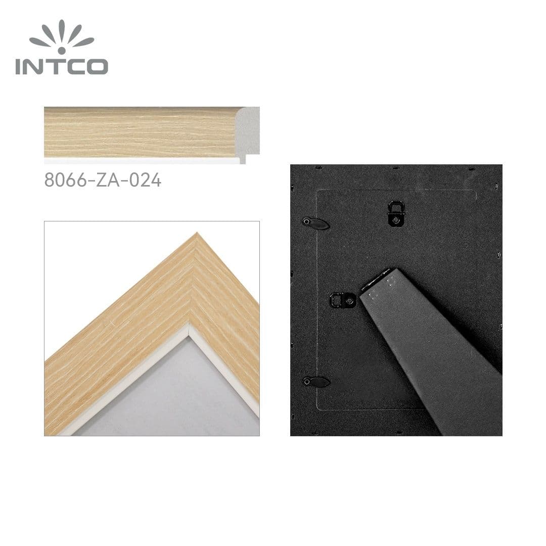 Parede de madeira natural e moldura de mesa com moldura de plástico 4