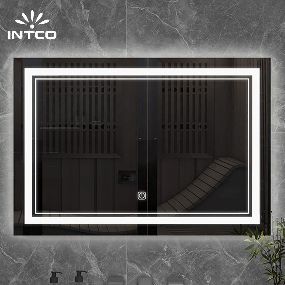 Espelho fixado na parede do banheiro do diodo emissor de luz de Frameless 24×36 polegadas 6