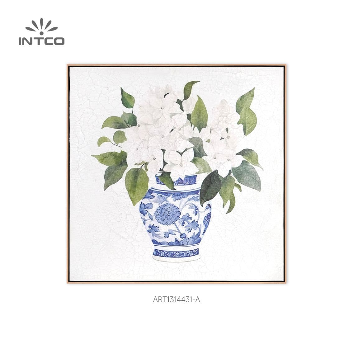 Arte de parede de vaso de cerâmica com textura crepitante 5
