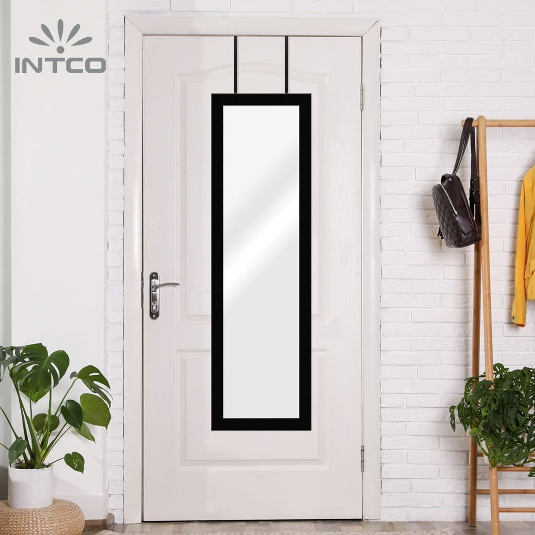 Espelho de porta completo preto moderno 5