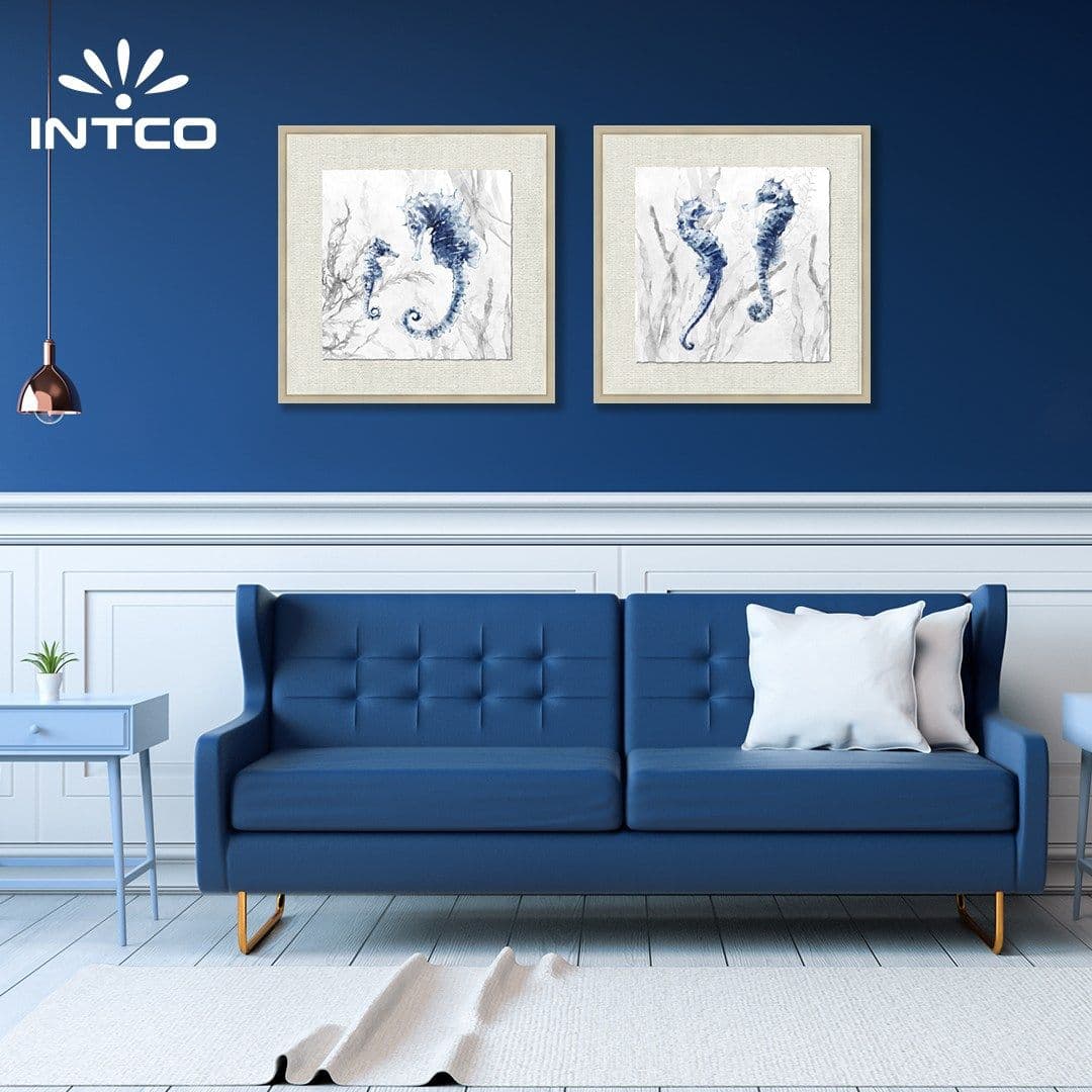 Impressão emoldurada arte de parede costeira 2 peças 20×20 4