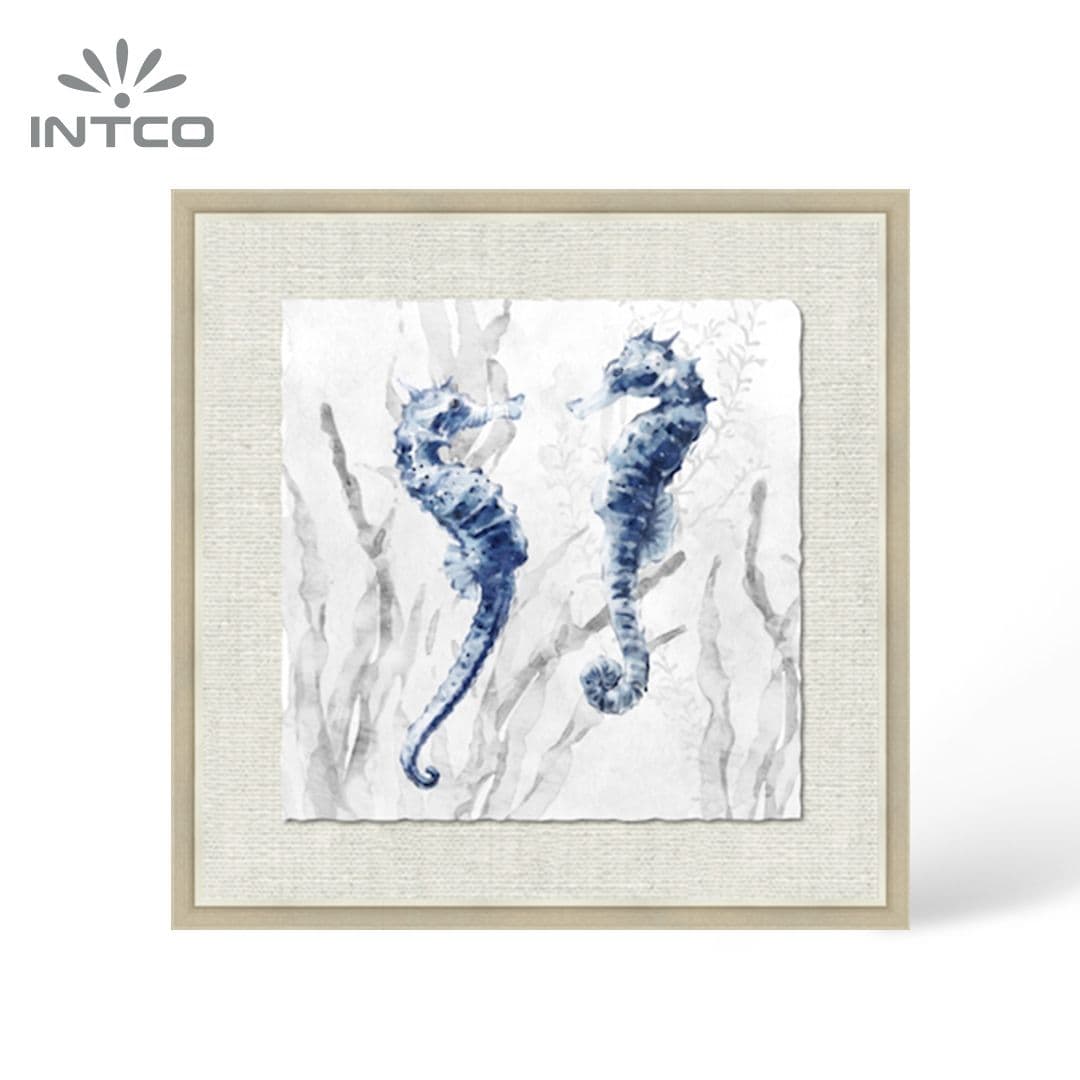 Impressão emoldurada arte de parede costeira 2 peças 20×20 5
