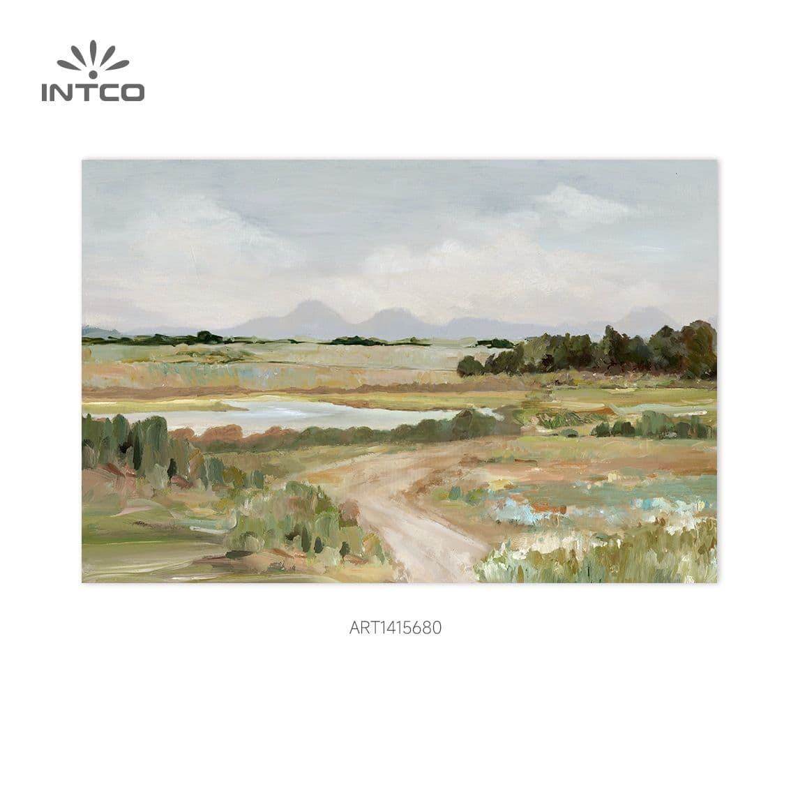 Arte abstrata da parede da paisagem 4